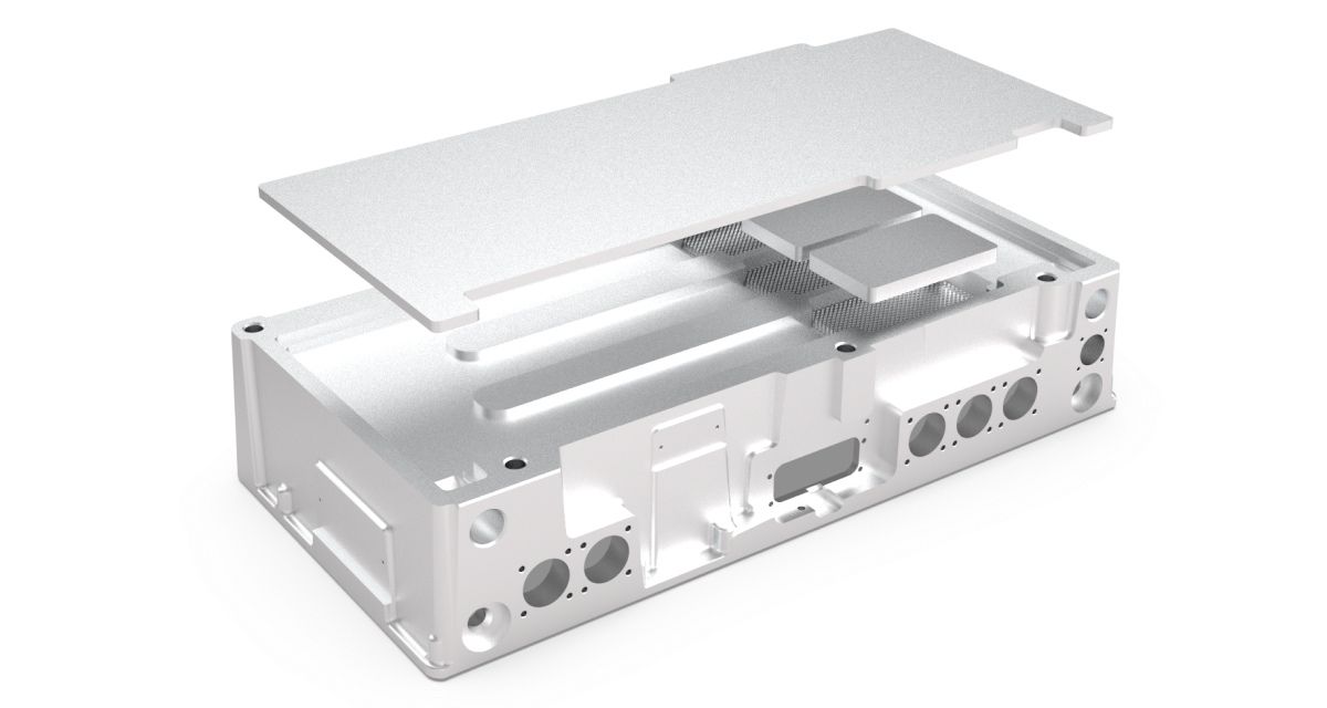 Exemple de produit de refroidisseur de boîtier avec circuit de refroidissement Explo 2 | Embeddedflow