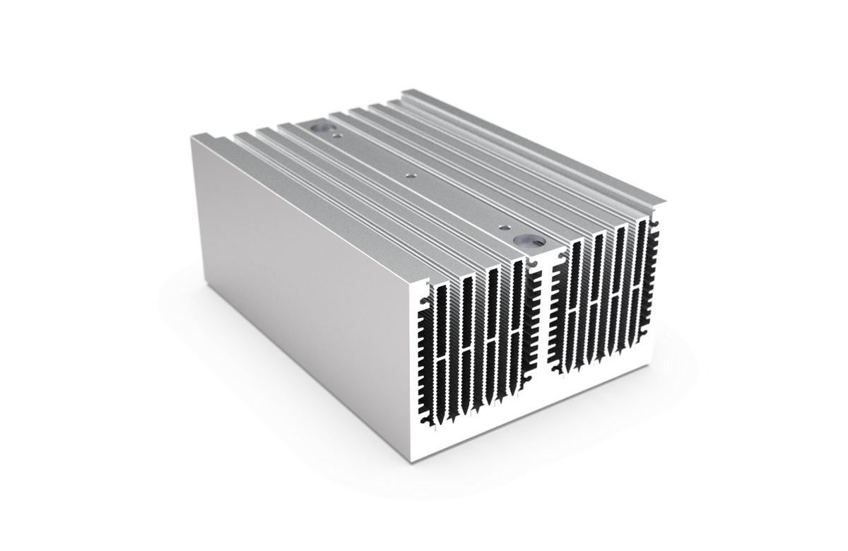 COOLTEC Stranggepresster Kühlkörper Produktbeispiel 5 | Extrufin Stranggepresster Kühlkörper Produktbeispiel 5 | Extrufin
