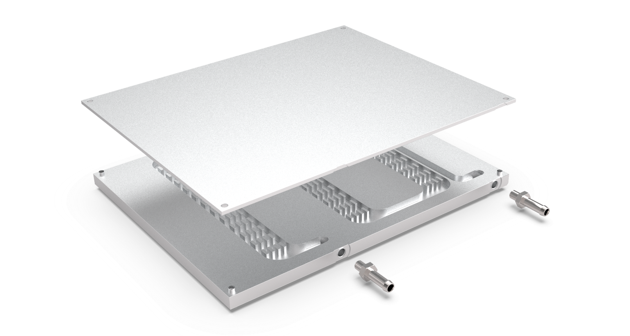 Internally Structured Cooling Plates Product Example Explosion 2 | Structureflow