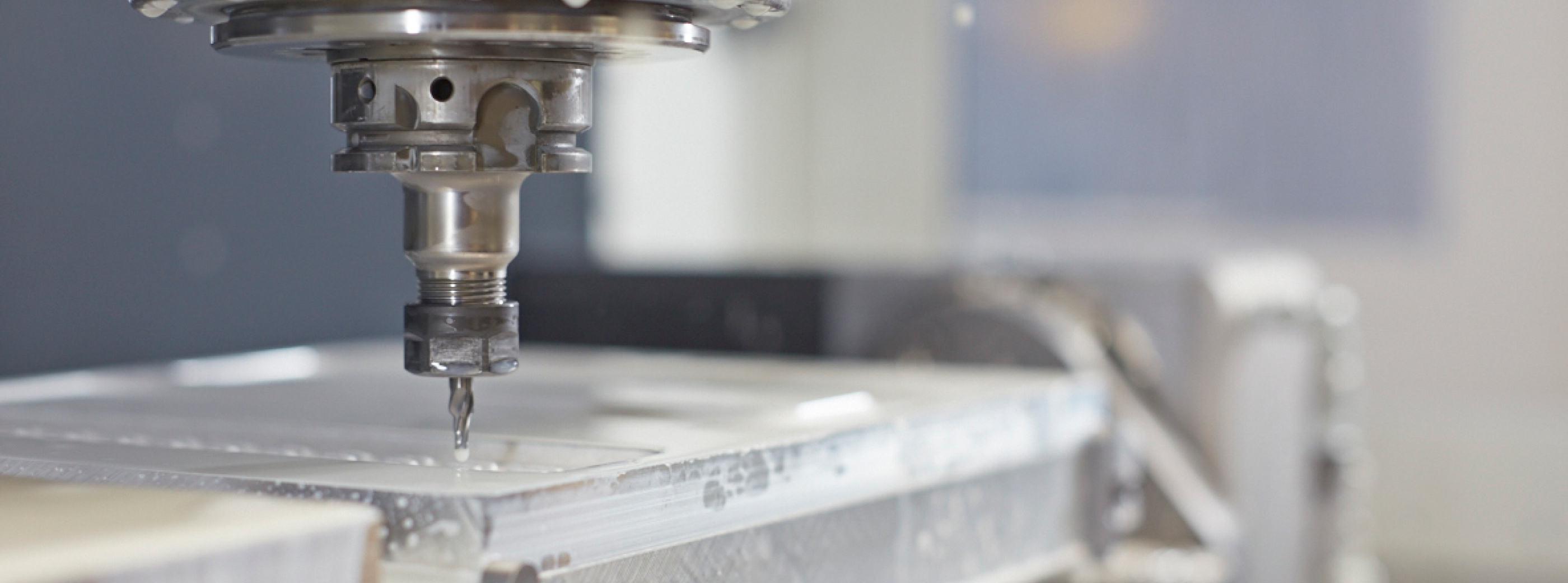introducing cooling channels into aluminum plate using milling cutter